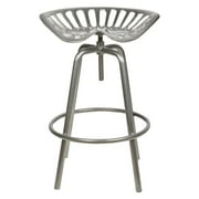 Silver Metal Tractor Chair Indoor Outdoor